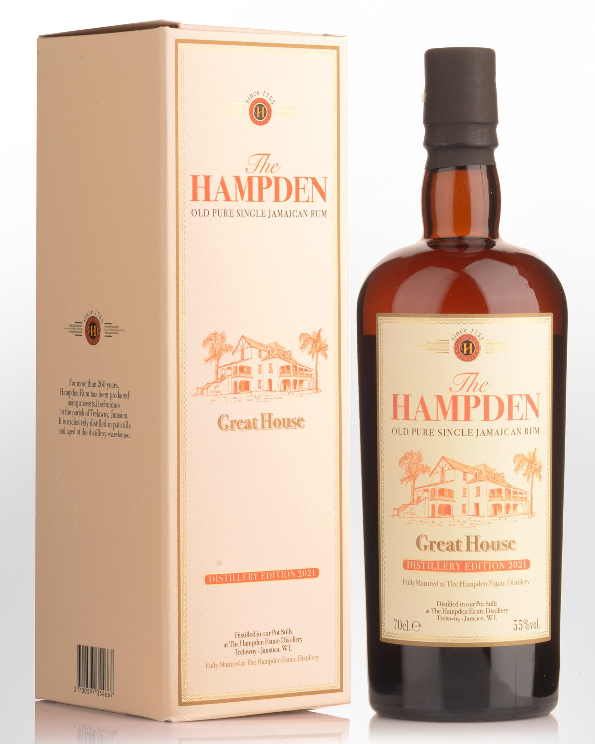 Hampden Estate Great House Distillery Edition 2021 Release Pure Single Jamaica Rum (700ml)