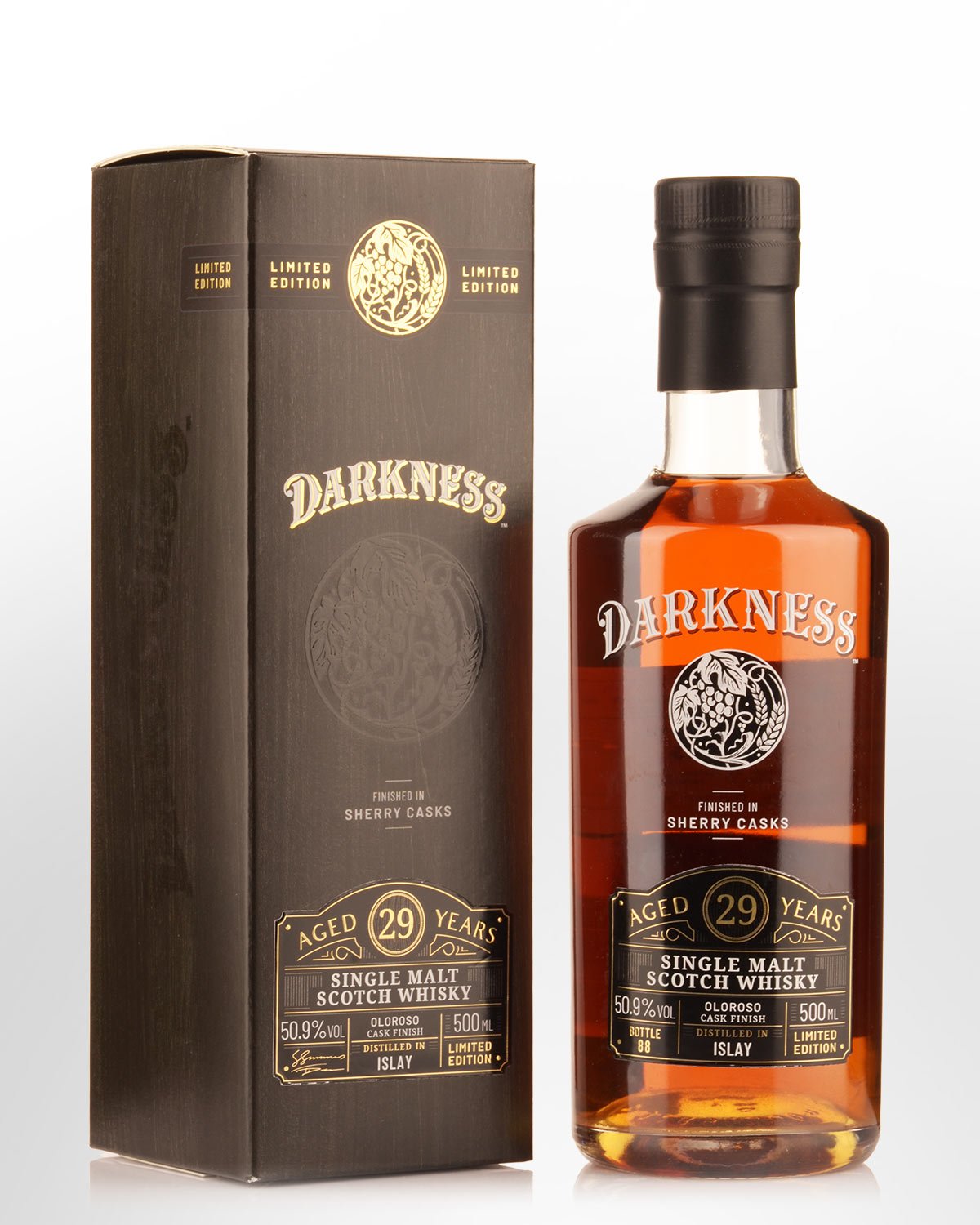 Darkness Islay Oloroso Cask Finish 29 Year Old Single Malt Scotch Whisky (500ml)