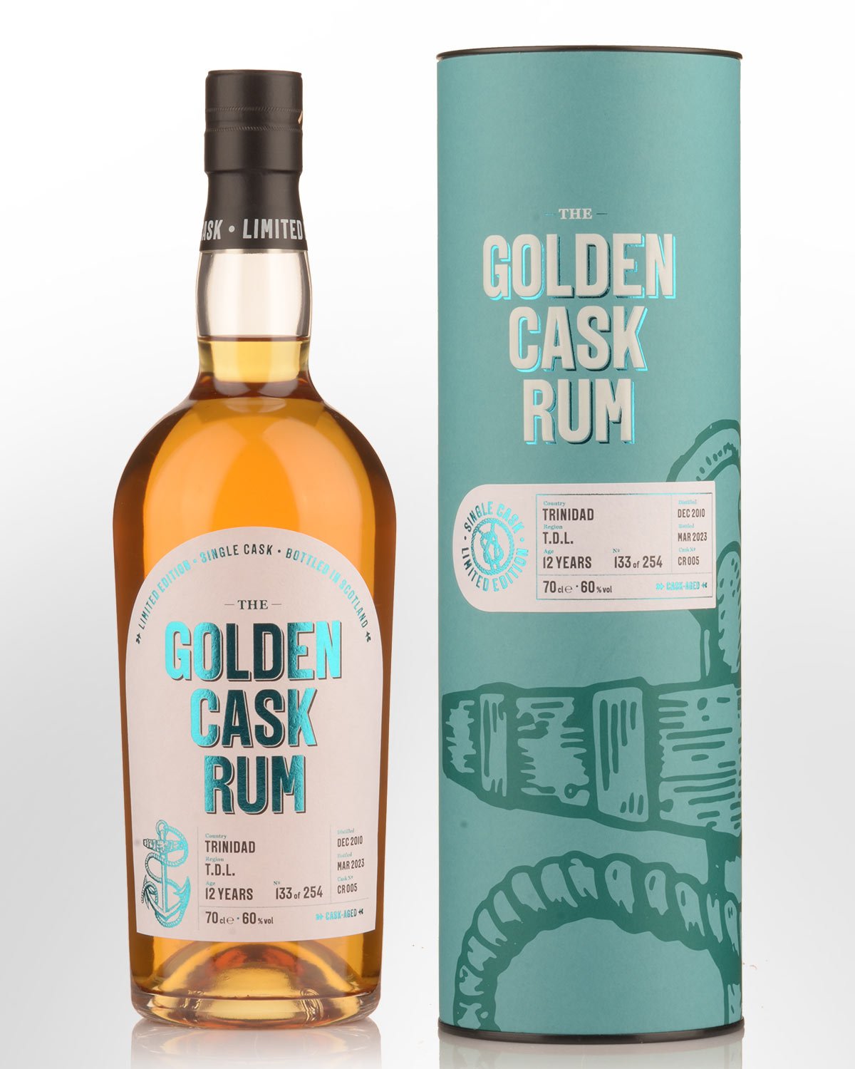 2010 House of MacDuff The Golden Cask Trinidad Distillers Single Cask 12 Year Old Cask Strength Trinidad Rum (700ml)