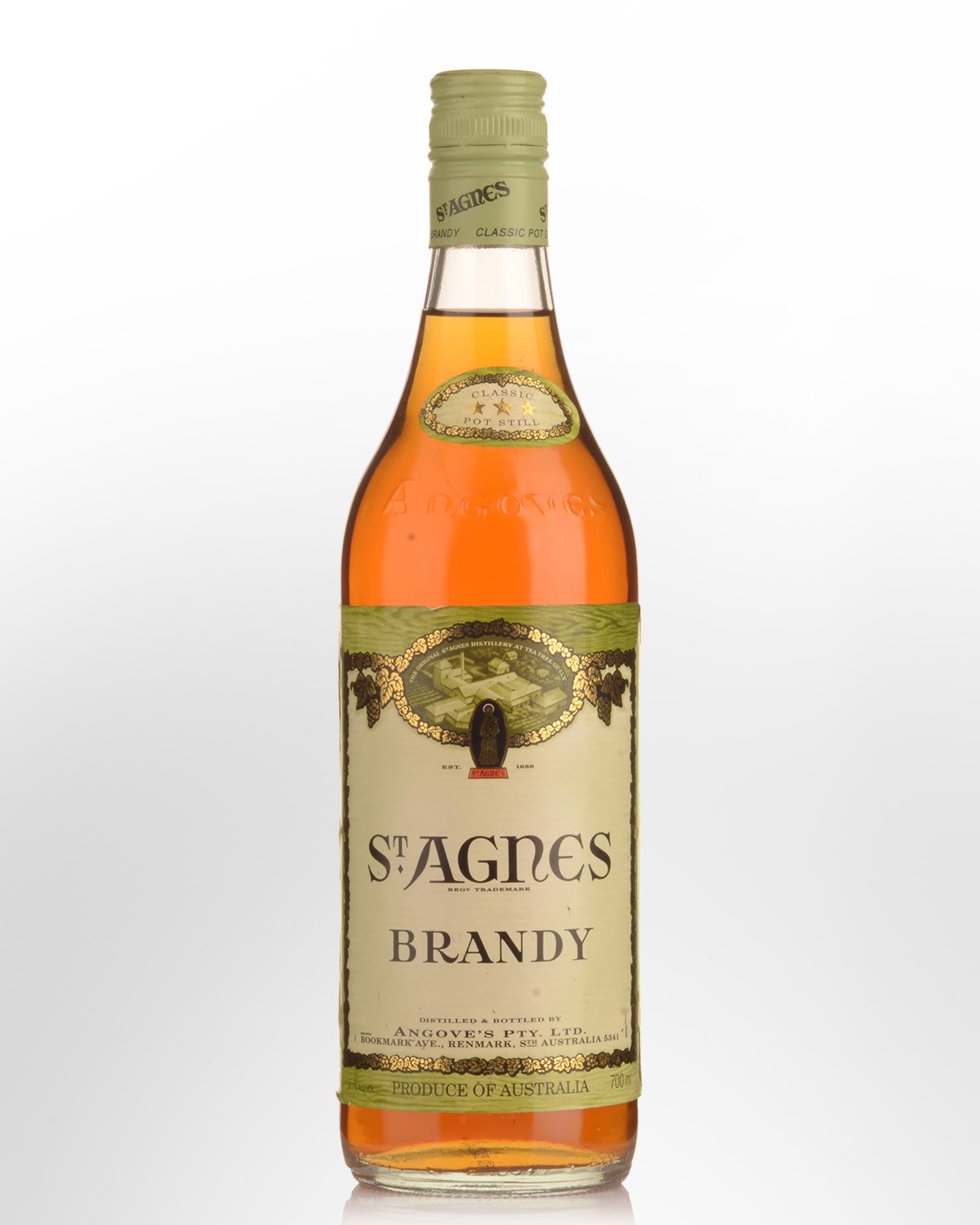 St. Agnes 3 Star Brandy (700ml) - Vintage Bottling