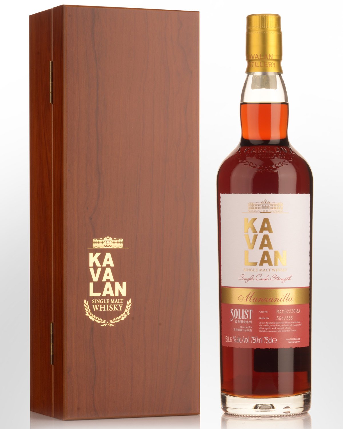 Kavalan Solist Manzanilla Sherry Cask Strength Single Malt Taiwanese Whisky (750ml)