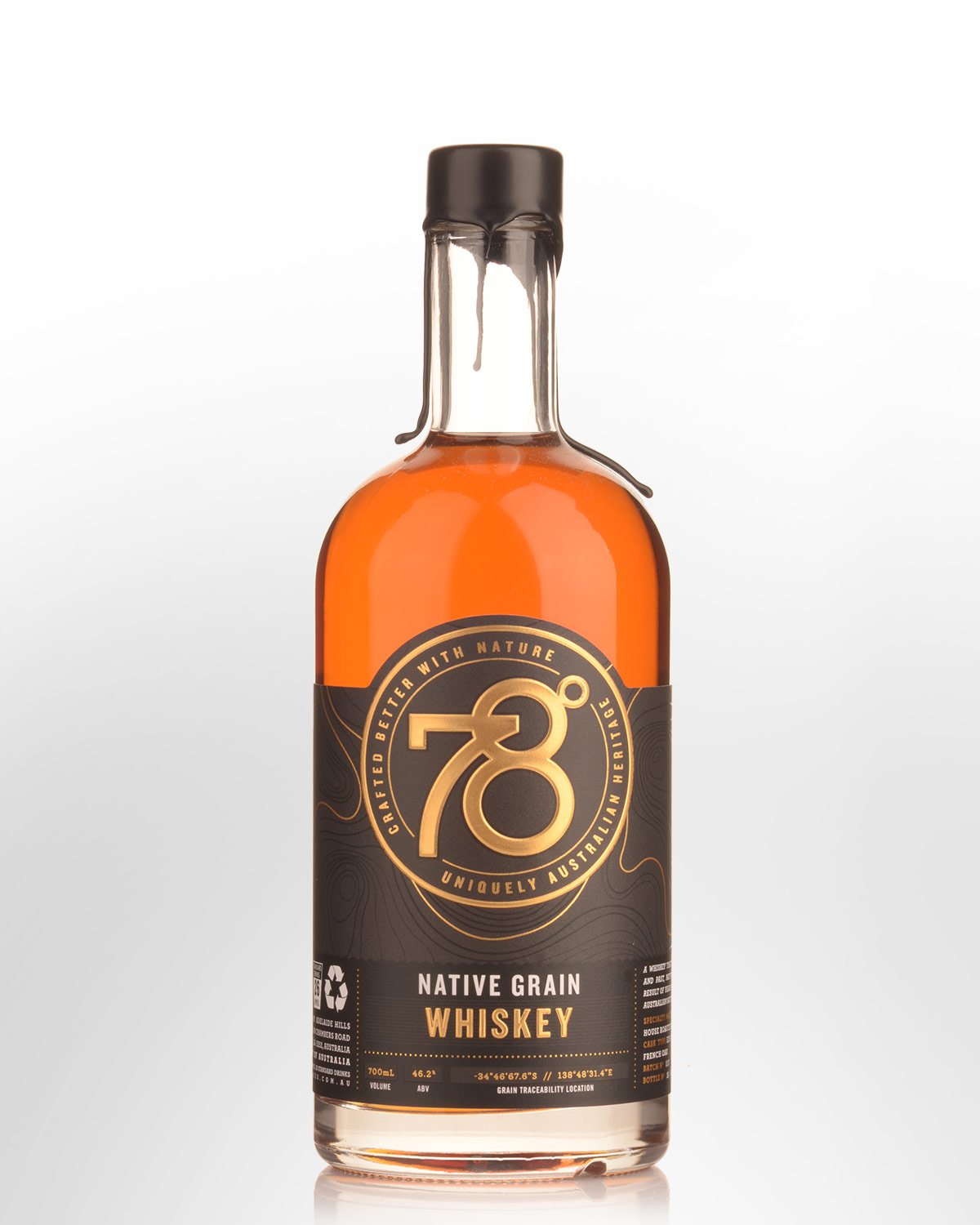 78 Degrees Native Grain Australian Whiskey (700ml)