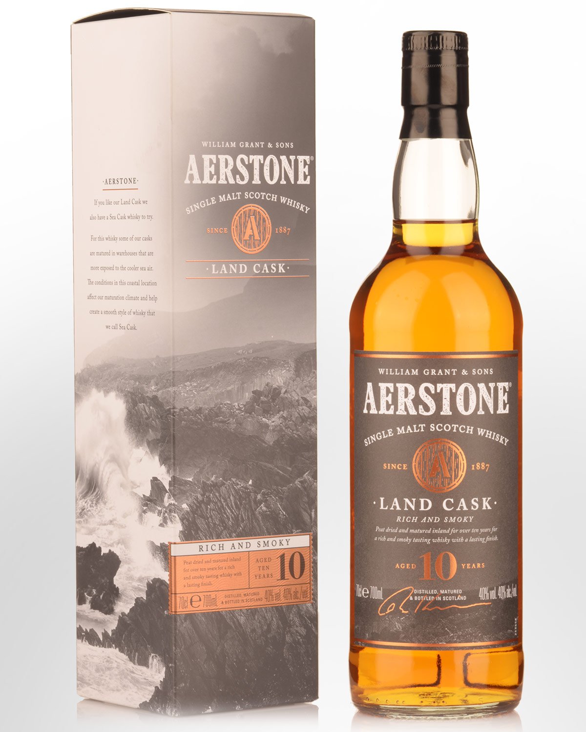 Aerstone Land Cask 10 Year Old Single Malt Scotch Whisky (700ml)