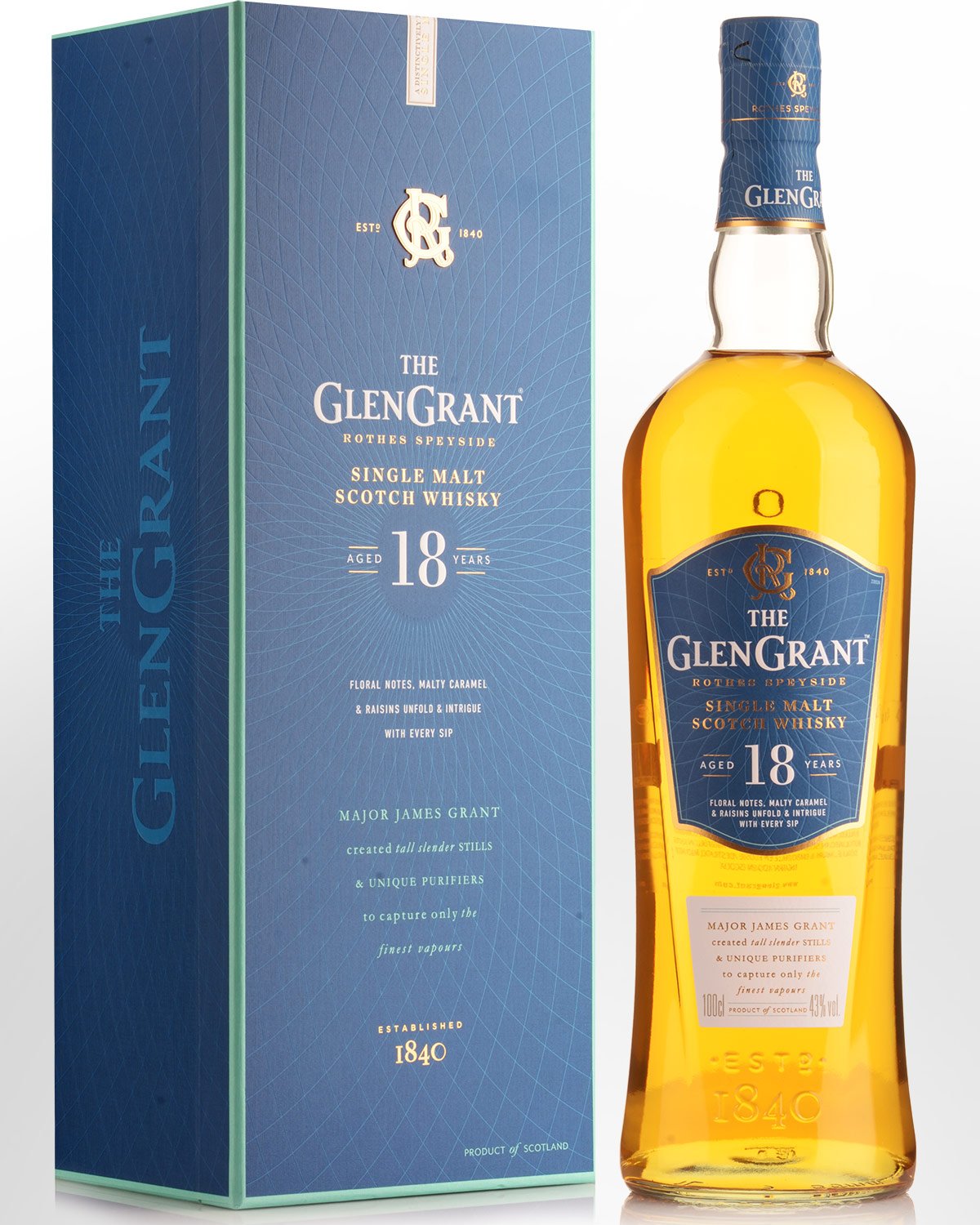 Glen Grant 18 Year Old Rare Edition Single Malt Scotch Whisky (1000ml)