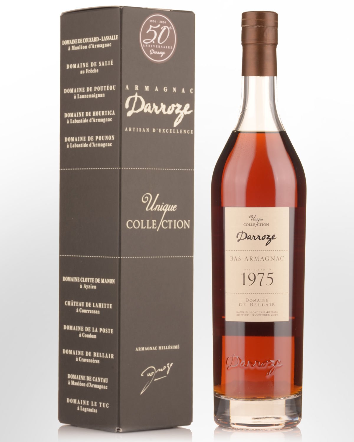 1975 Darroze Domaine de Bellair 49 Year Old Cask Strength Bas Armagnac (700ml)