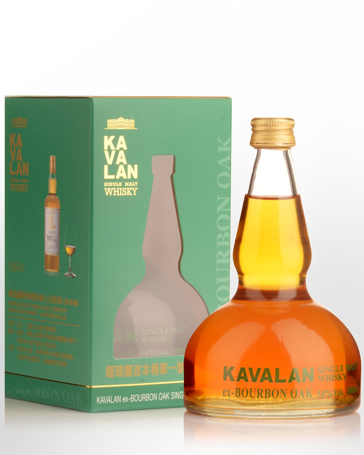 Kavalan Ex-Bourbon Oak Alambic Single Malt Taiwanese Whisky (200ml)
