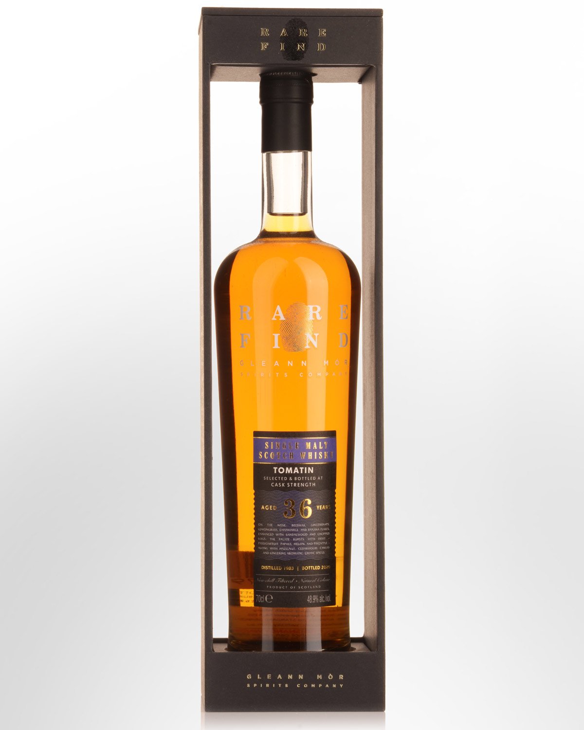 1983 Gleann Mor Spirits Company Rare Find Tomatin 36 Year Old Cask Strength Single Malt Scotch Whisky (700ml)