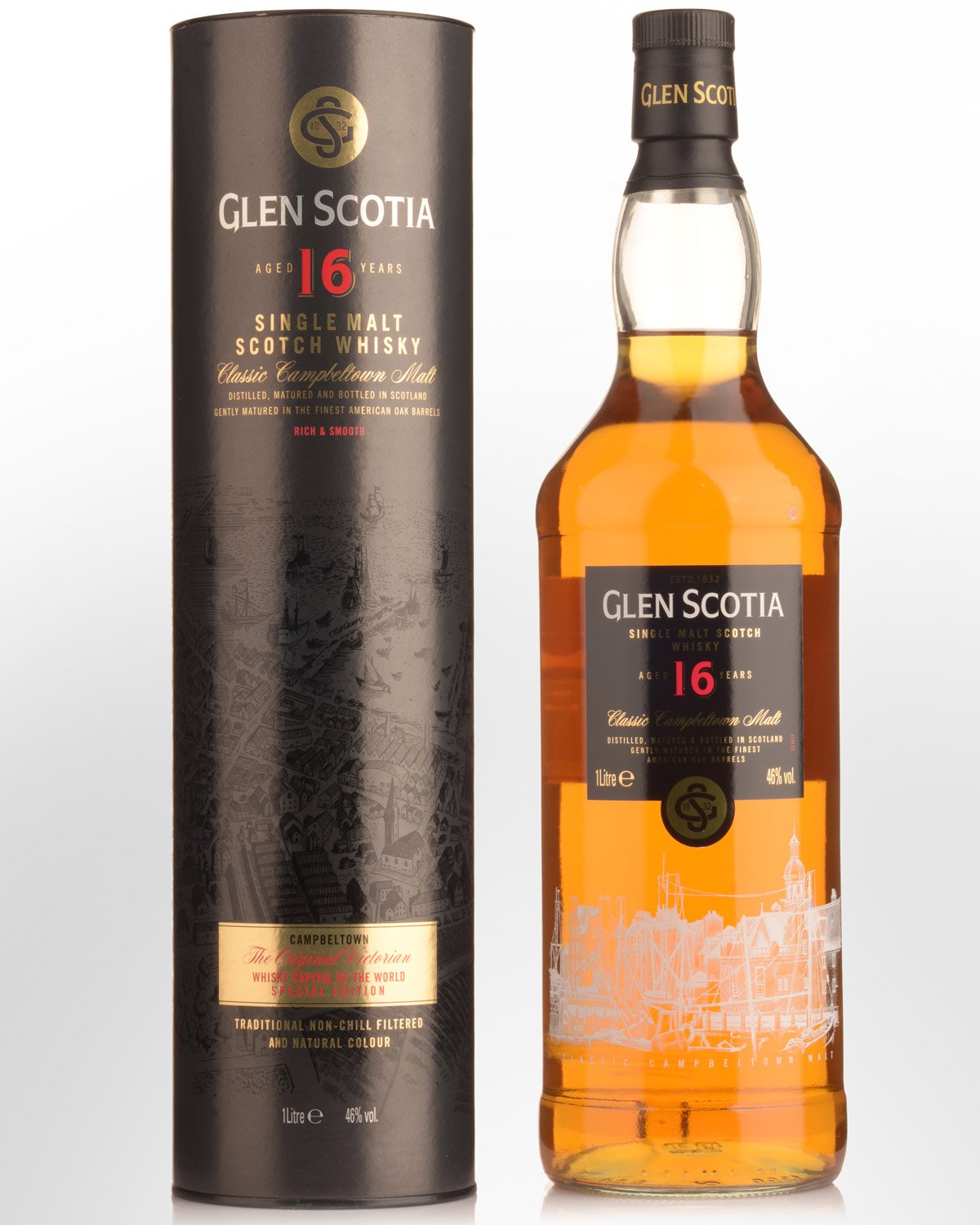 Glen Scotia 16 Year Old Single Malt Scotch Whisky (1000ml)