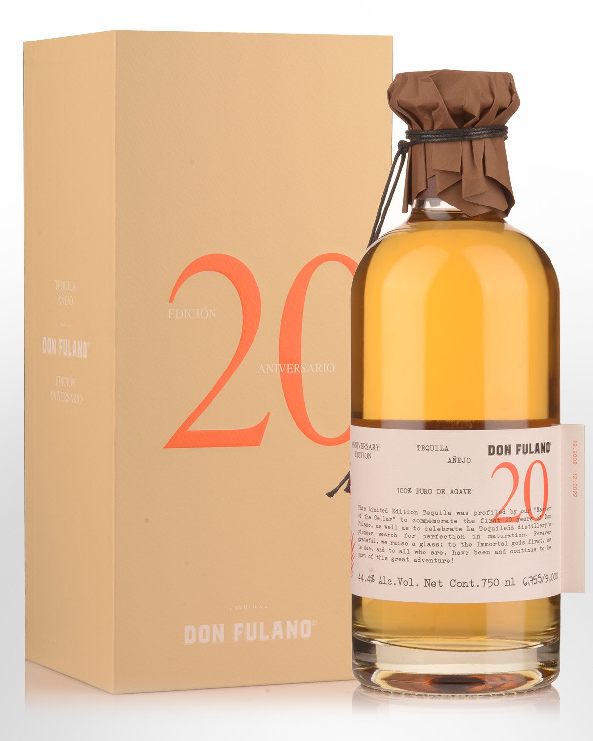 Don Fulano 20th Aniversario Sherry Cask Aged 100% Agave Anejo Tequila (750ml)
