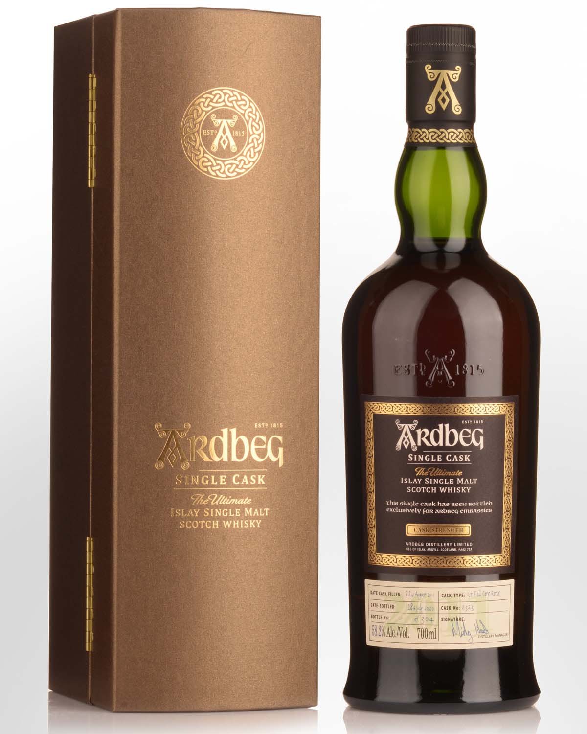 2011 Ardbeg Single Cask No.2323 Cask Strength Single Malt Scotch Whisky (700ml)