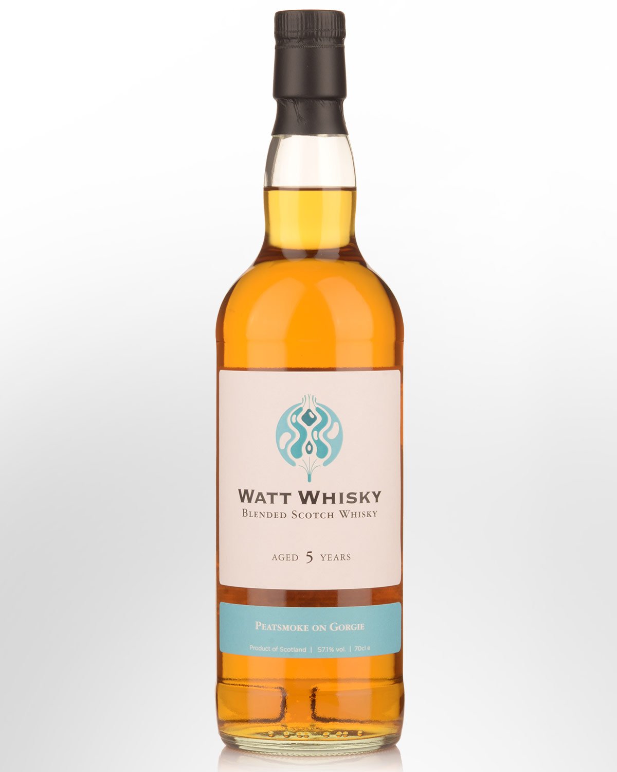 Watt Whisky Peatsmoke on Gorgie 5 Year Old Cask Strength Blended Malt Scotch Whisky (700ml)