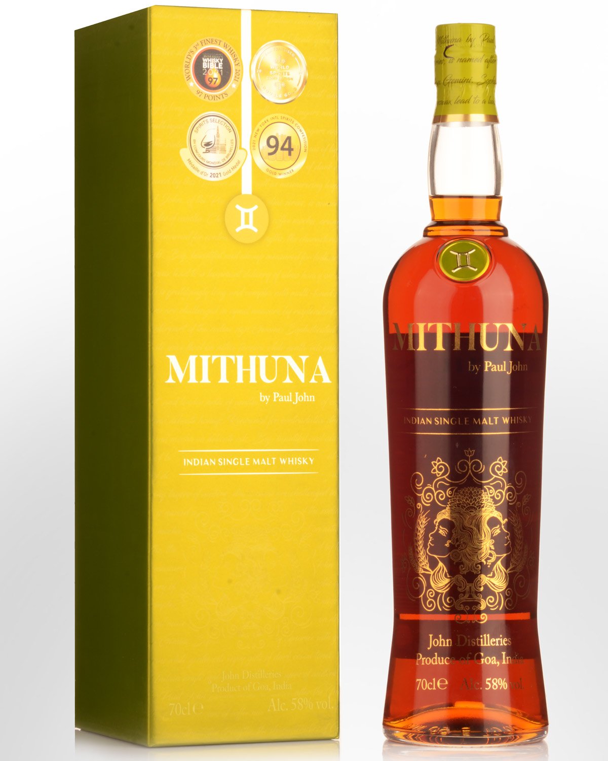 Paul John Mithuna Cask Strength Single Malt Indian Whisky (700ml)
