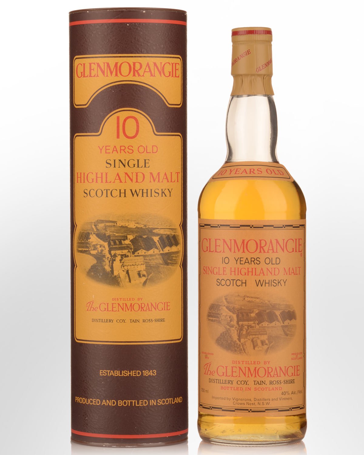 Glenmorangie 10 Year Old Single Malt Scotch Whisky (750ml) - Older Bottling