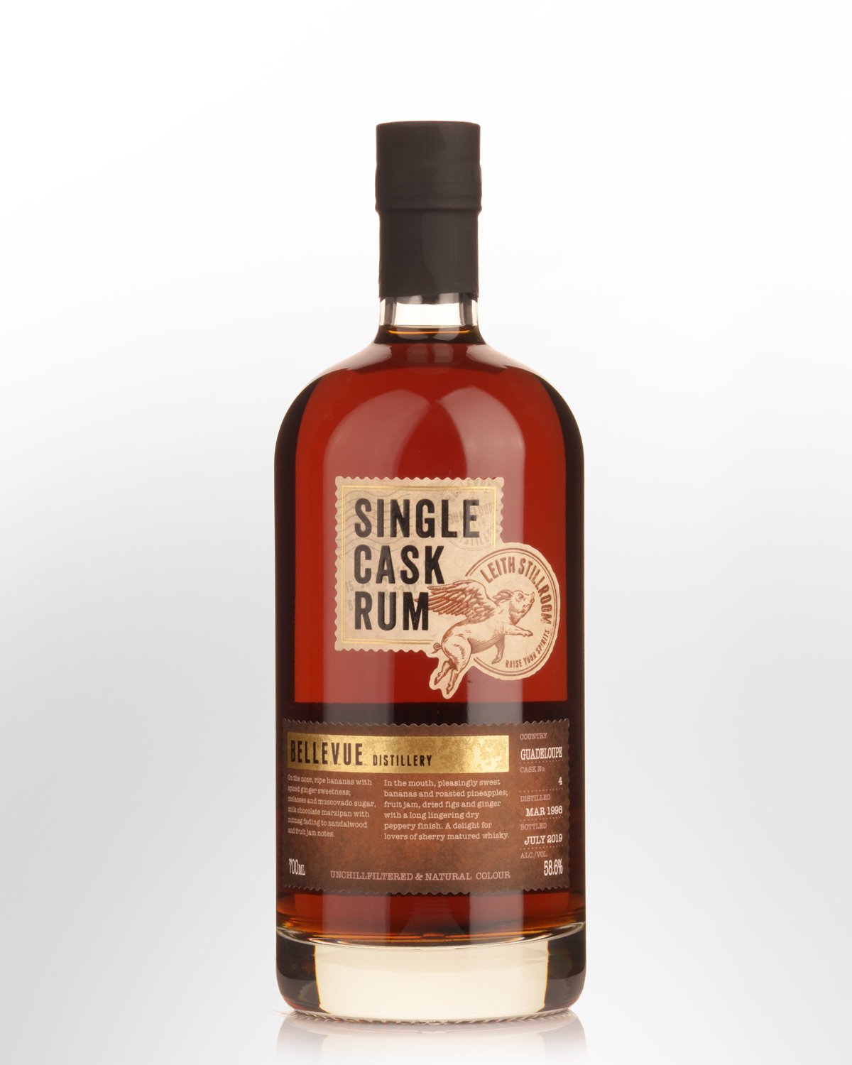 1998 Leith Stillroom Bellevue Distillery 21 Year Old Cask Strength Rum (700ml)