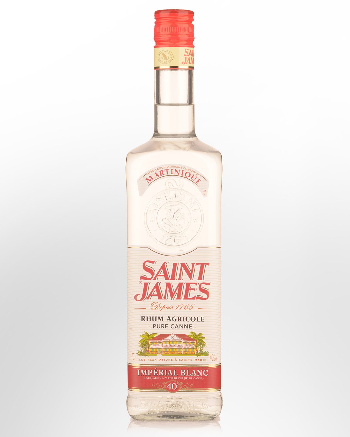 Saint James Rhum Blanc Agricole Martinique Rum (700ml)