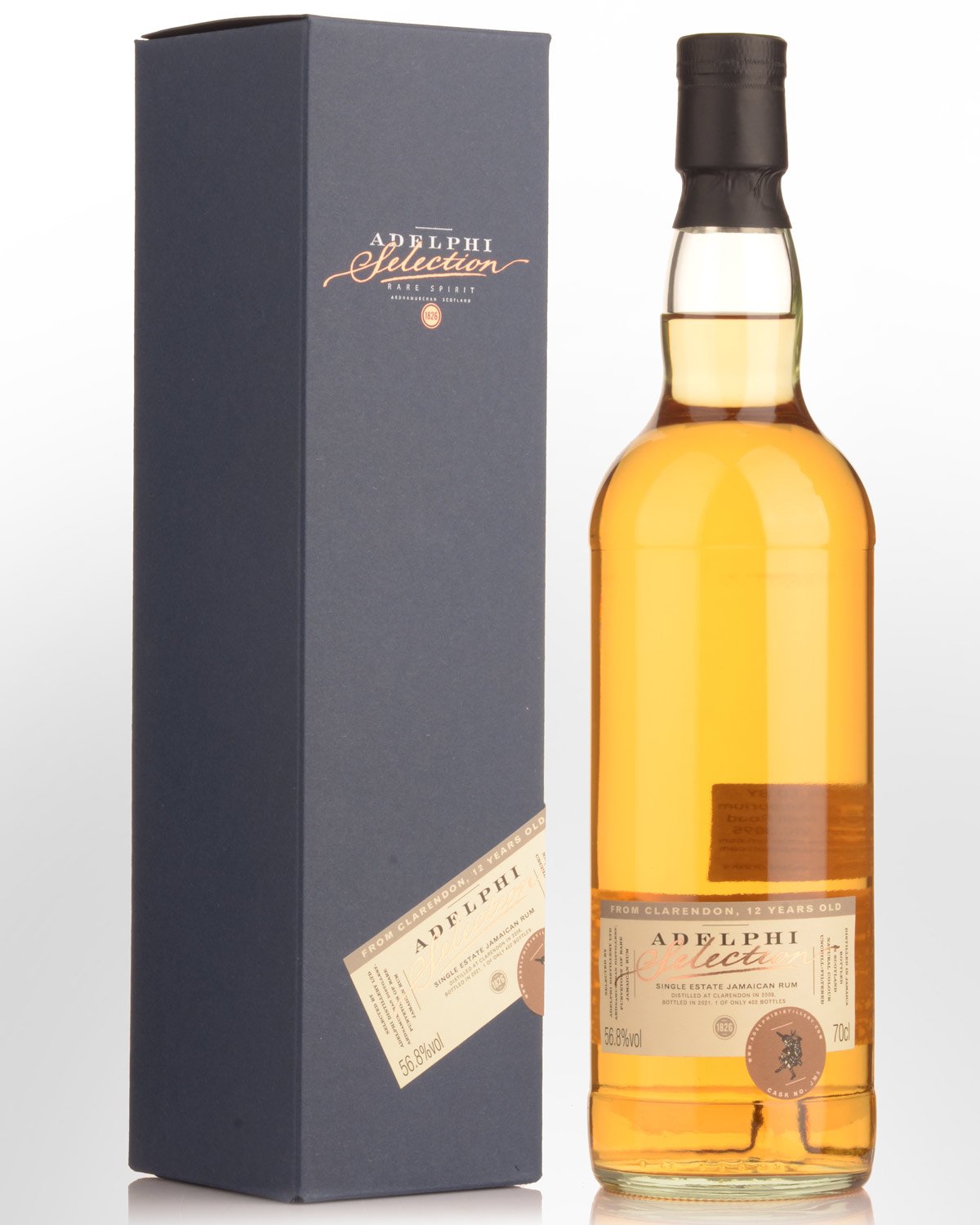 2008 Adelphi Clarendon Single Cask 12 Year Old Cask Strength Rum (700ml)