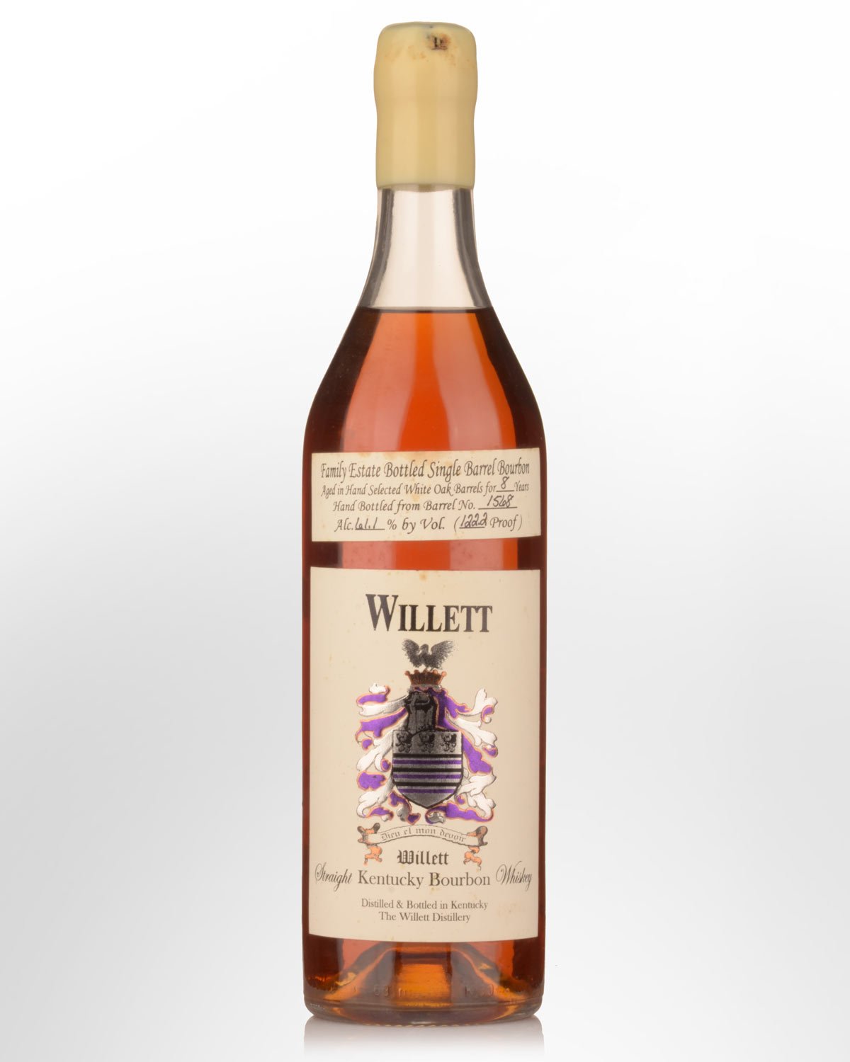 Willett Family Estate 122.2 Proof 8 Year Old Single Barrel No. 1568 Straight Bourbon Whiskey (750ml)
