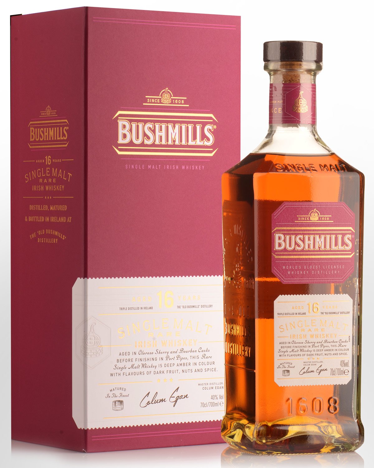 Bushmills 16 Year Old Single Malt Irish Whiskey (700ml)