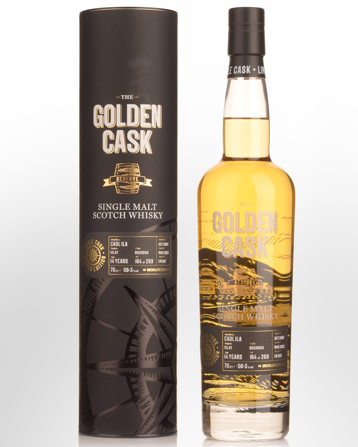 2007 House of MacDuff The Golden Cask Caol Ila 14 Year Old Cask Strength Single Malt Scotch Whisky (700ml)