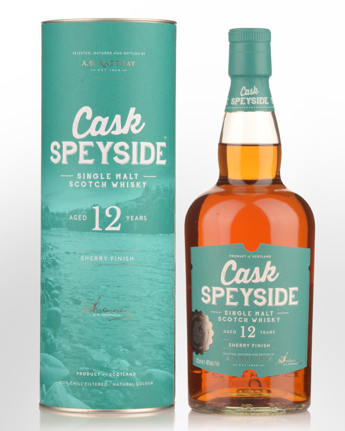 A.D. Rattray Cask Speyside Sherry Finish 12 Year Old Single Malt Scotch Whisky (700ml)