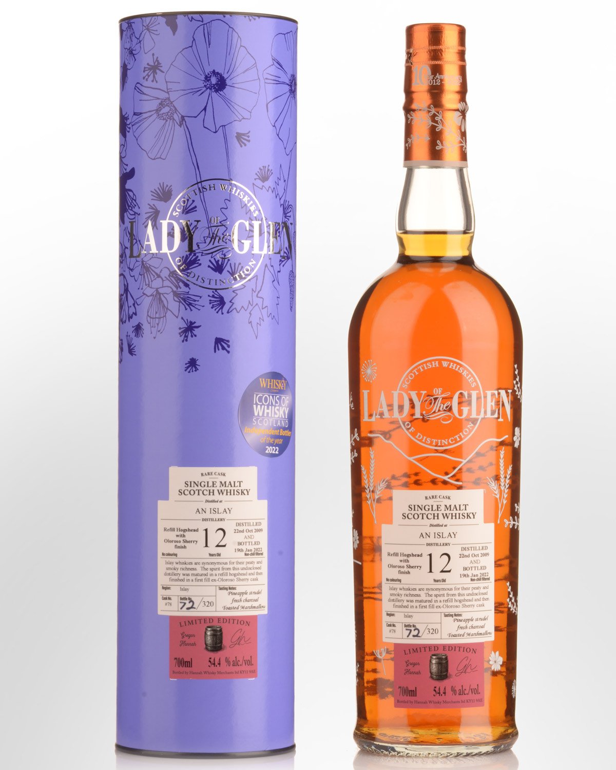 2009 Lady of the Glen An Islay Single Cask #78 12 Year Old Cask Strength Single Malt Scotch Whisky (700ml)