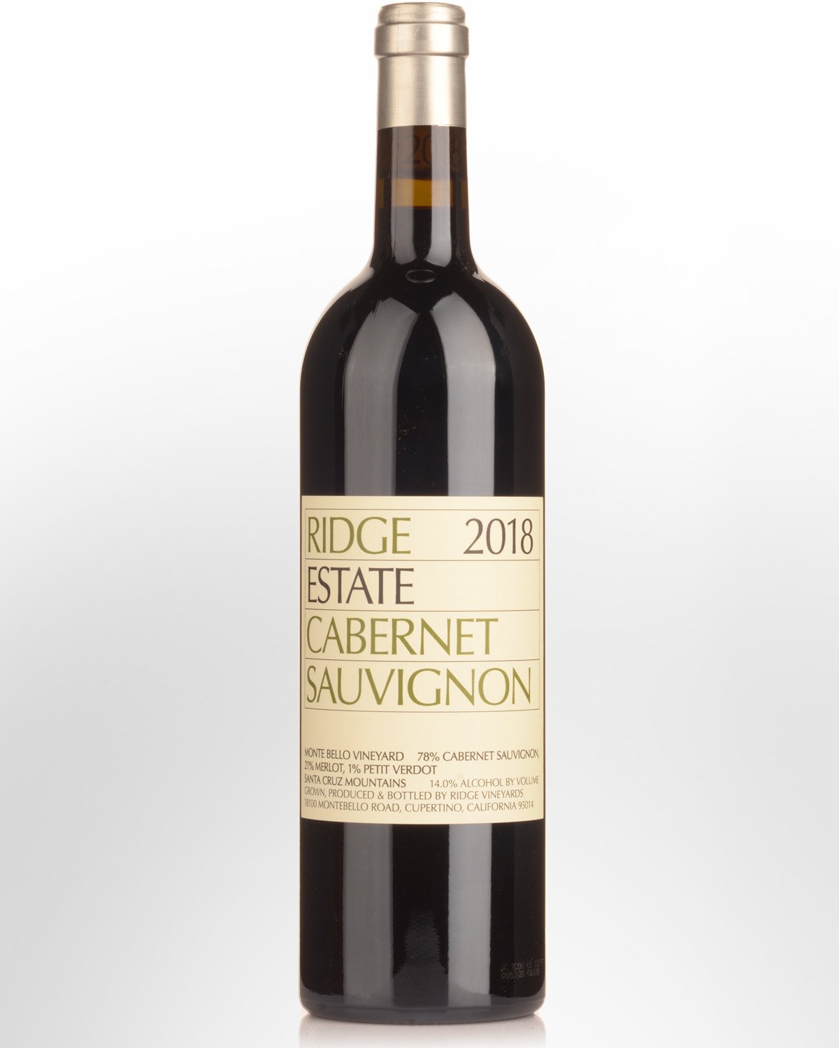 2018 Ridge Vineyards Estate Cabernet Sauvignon