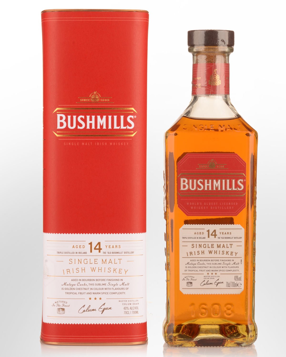 Bushmills 14 Year Old Single Malt Irish Whiskey (700ml)