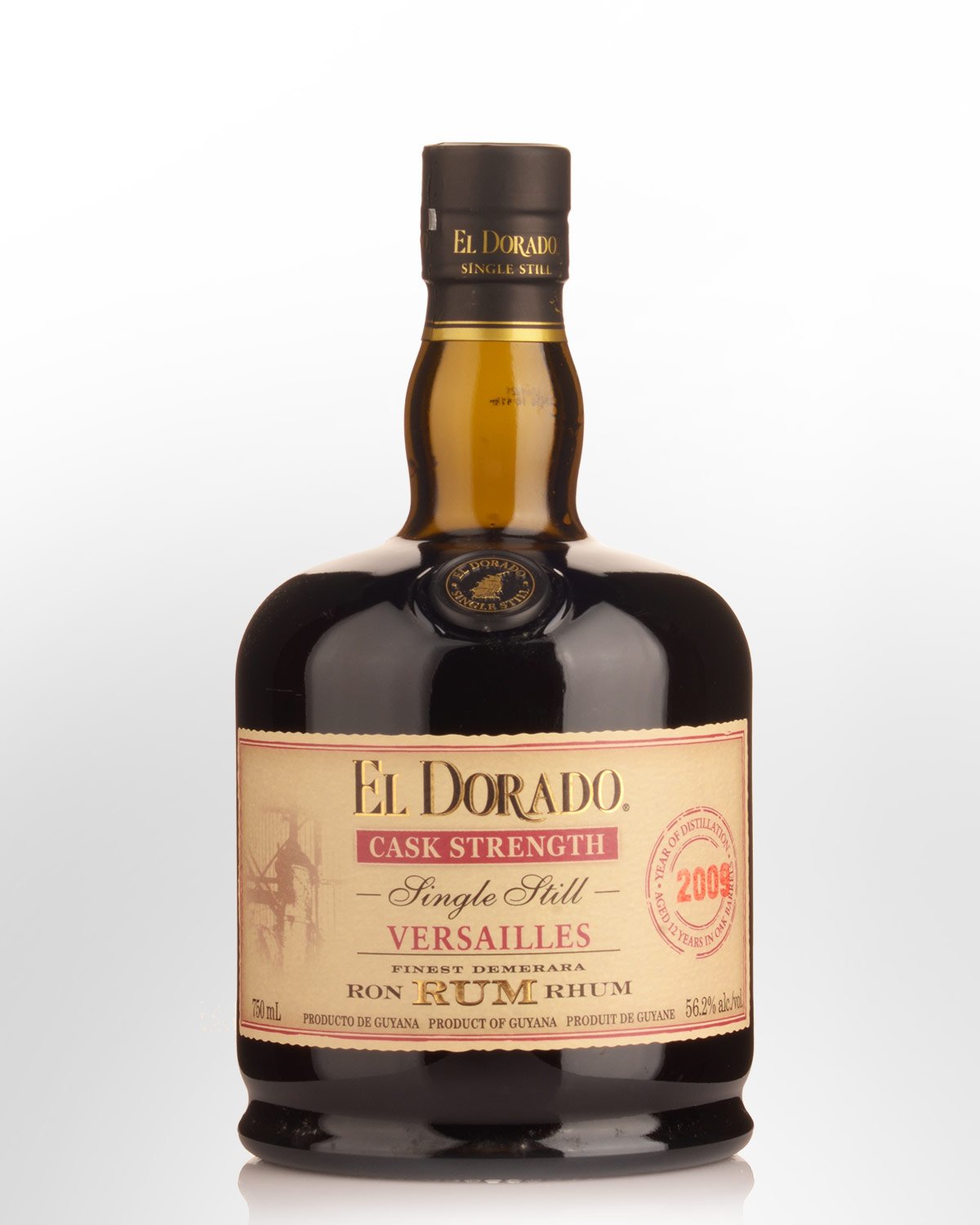 2009 El Dorado Versailles Single Still 12 Year Old Cask Strength Demerara Rum (750ml)