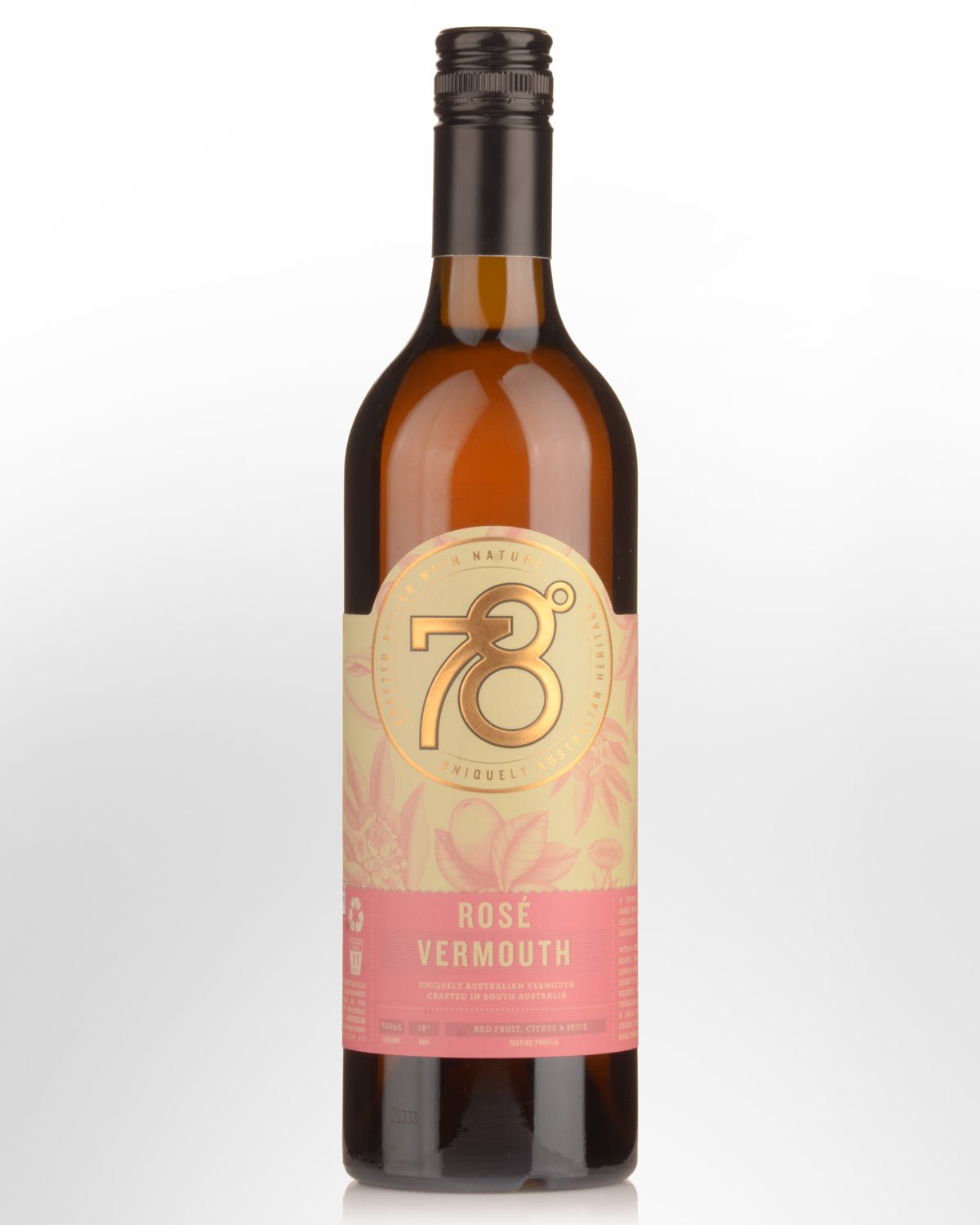 78 Degrees Rose Vermouth (750ml)