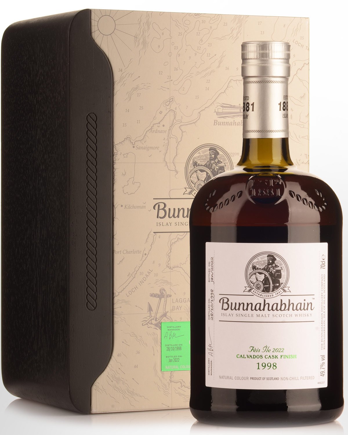 1998 Bunnahabhain Calvados Cask Finish 23 Year Old Feis Ile 2022 Single Malt Scotch Whisky (700ml)