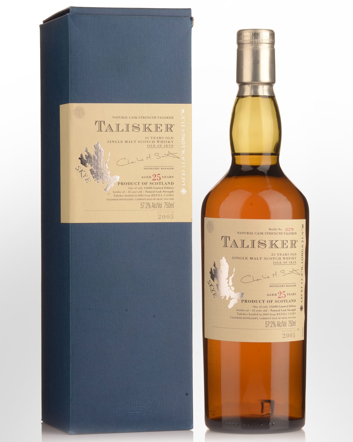 2005 Talisker 25 Year Old Cask Strength Single Malt Scotch Whisky (700ml)