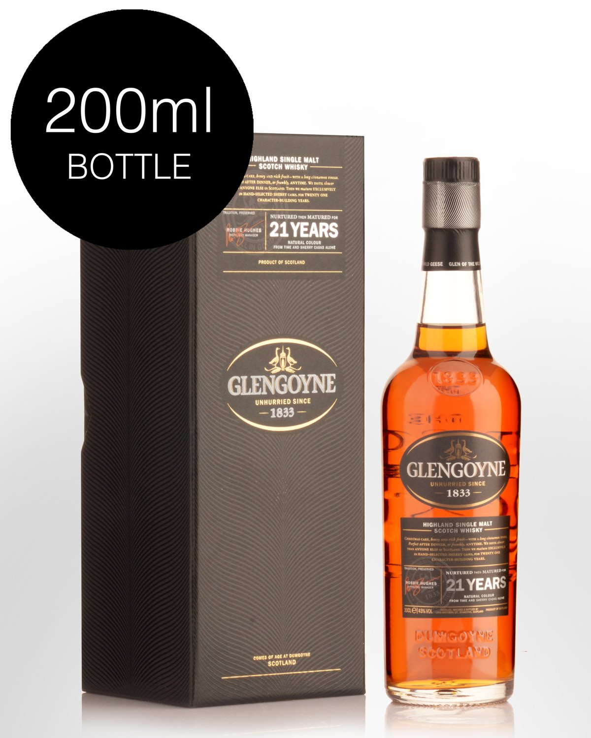 Glengoyne Sherry Matured 21 Year Old Single Malt Scotch Whisky (200ml)