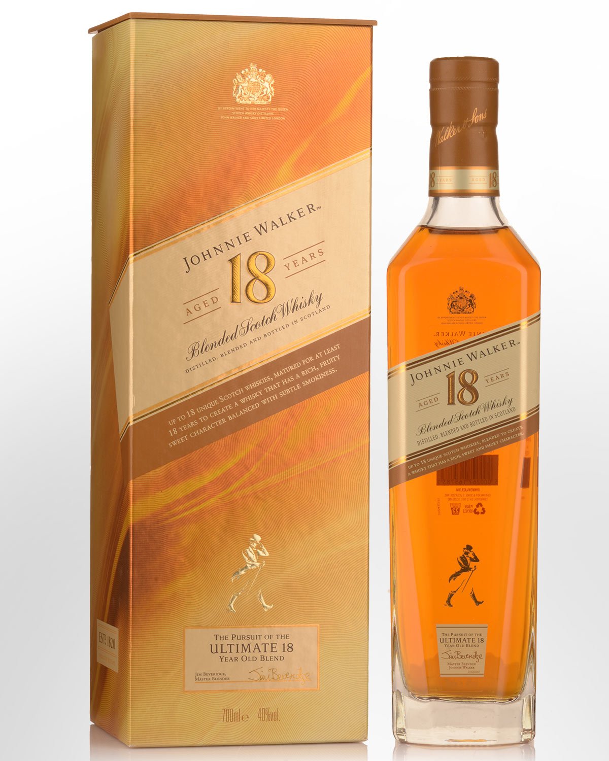 Johnnie Walker 18 Year Old Blended Scotch Whisky (700ml)