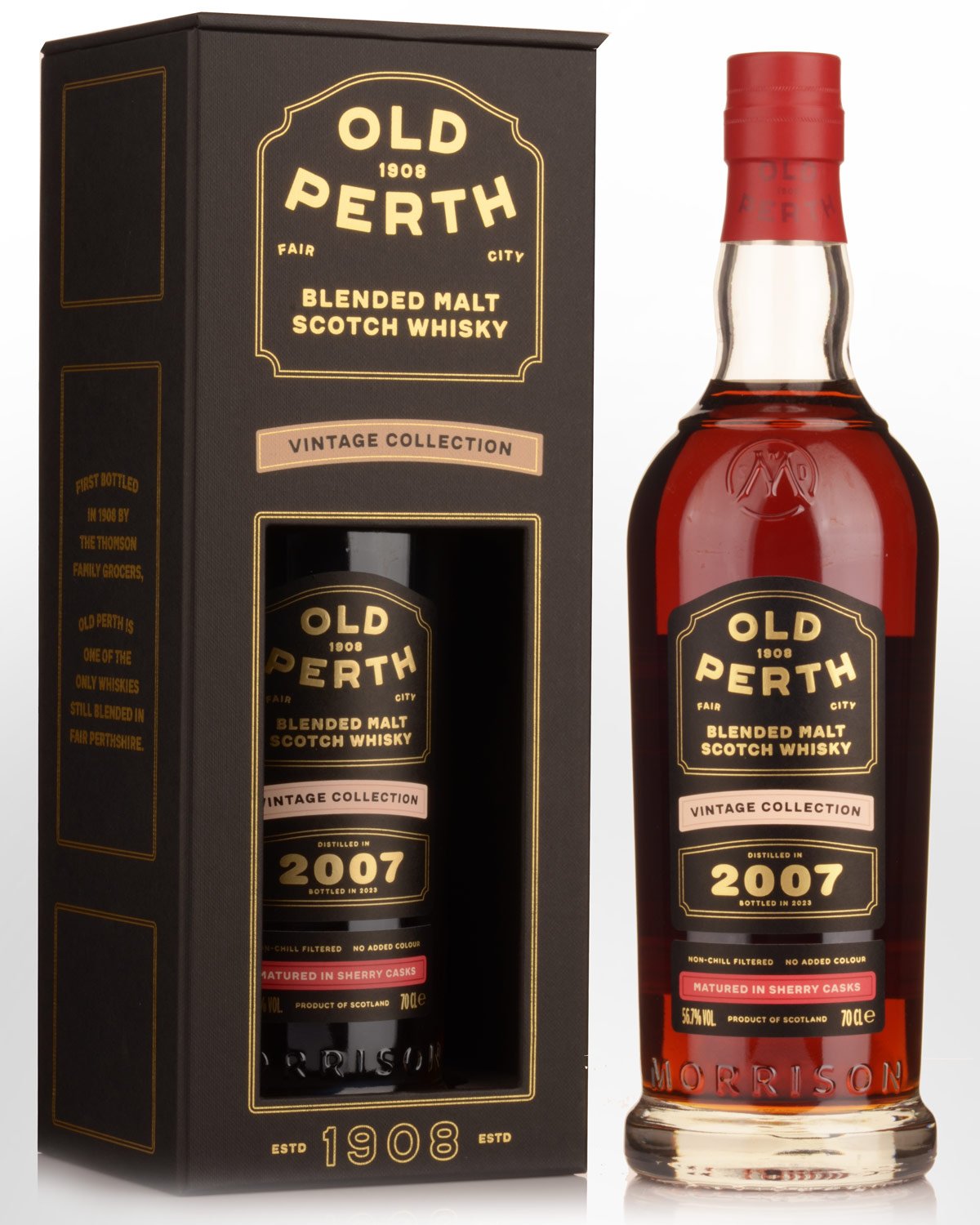2007 Morrison Distillers Old Perth Vintage Collection Cask Strength Blended Malt Scotch Whisky (700ml)
