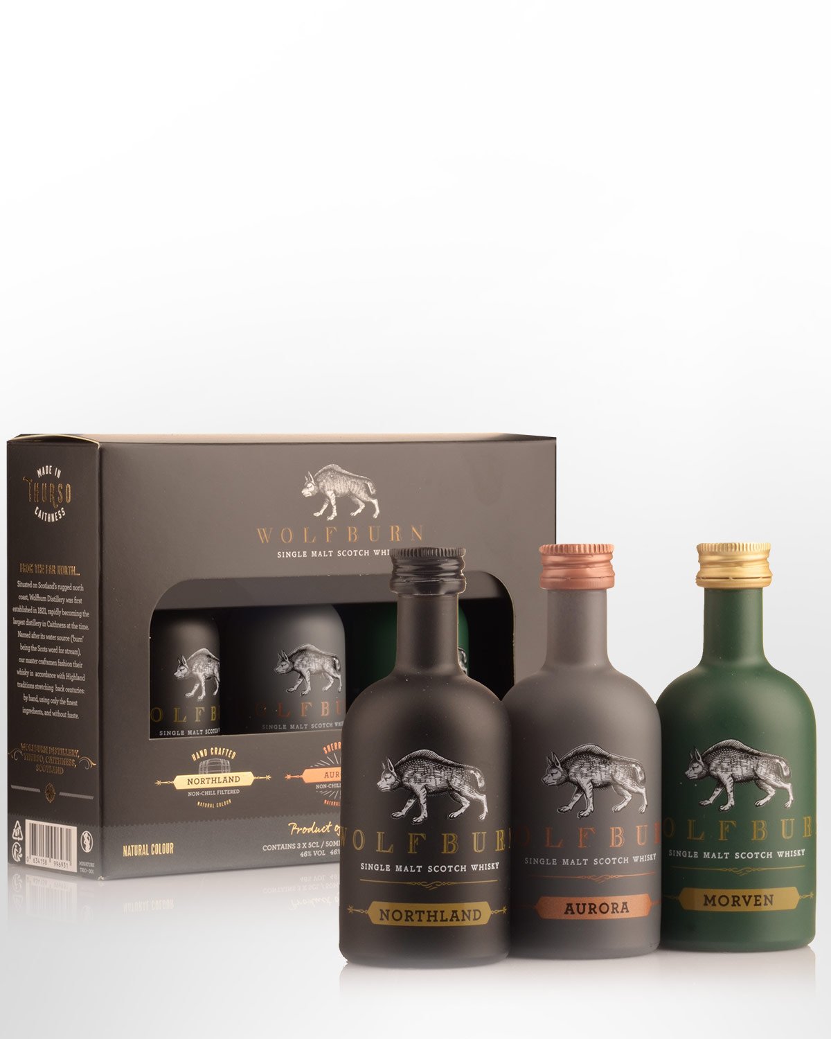 Wolfburn Tasting Collection Single Malt Scotch Whisky Gift Pack (3 x 50ml)