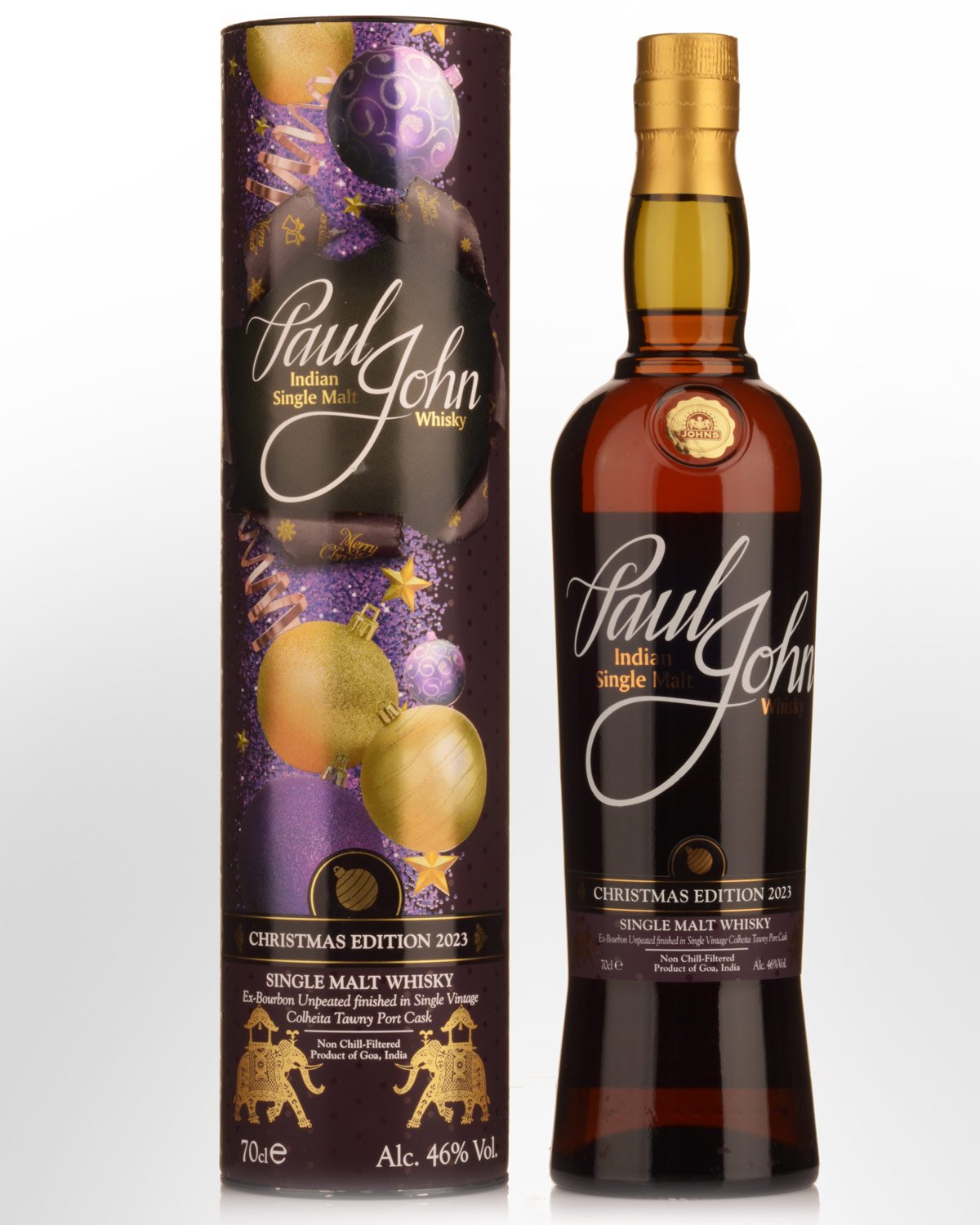 Paul John Christmas Edition 2023 Single Malt Indian Whisky (700ml)