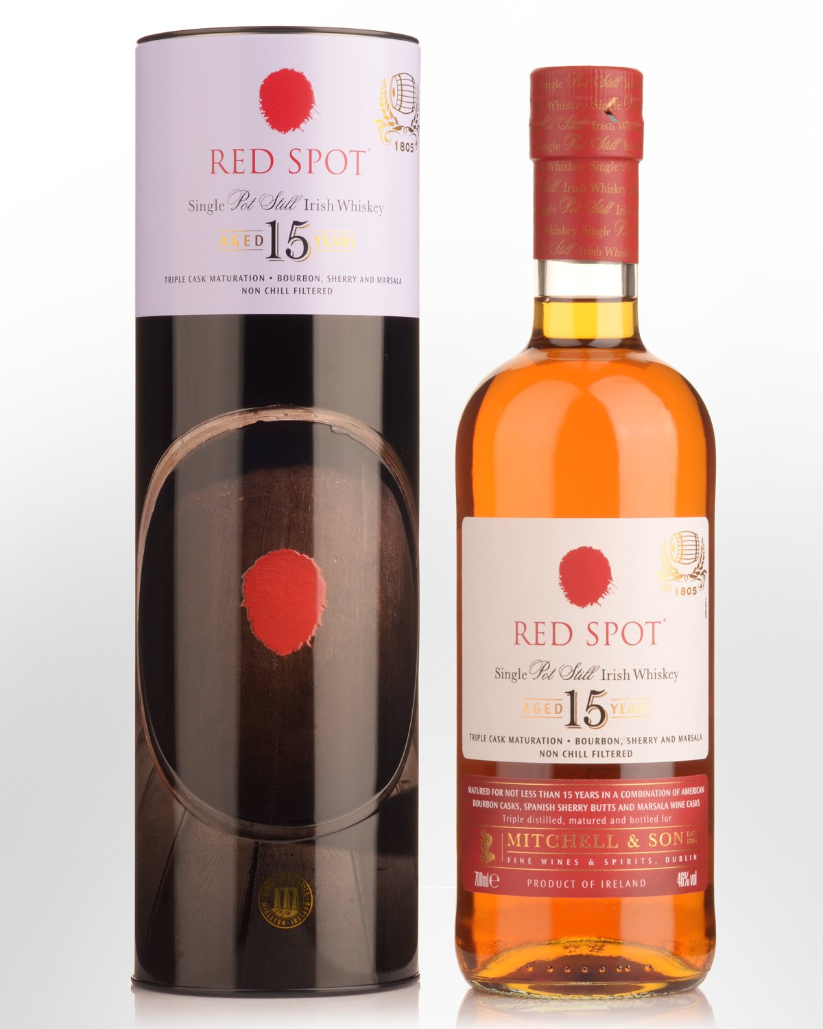 Red Spot 15 Year Old Single Pot Still Irish Whiskey (700ml)