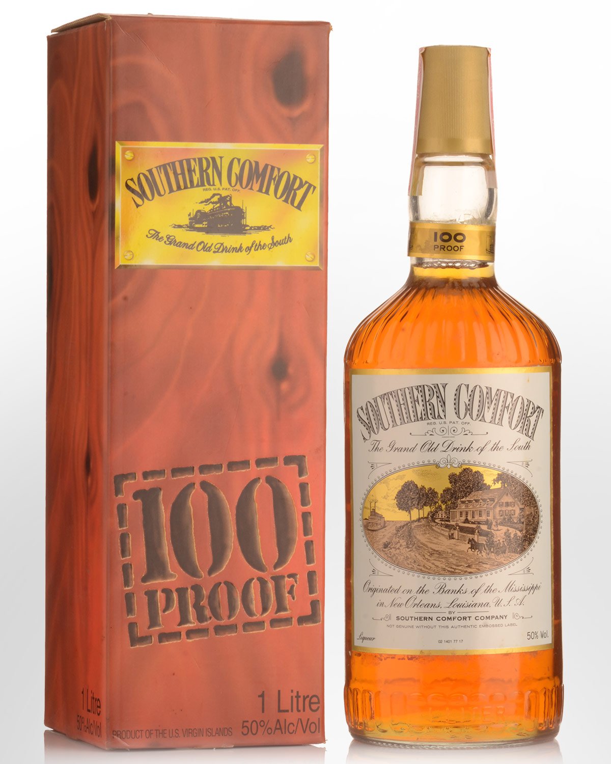 Southern Comfort 100 Proof Liqueur (1000ml) - Older Bottling