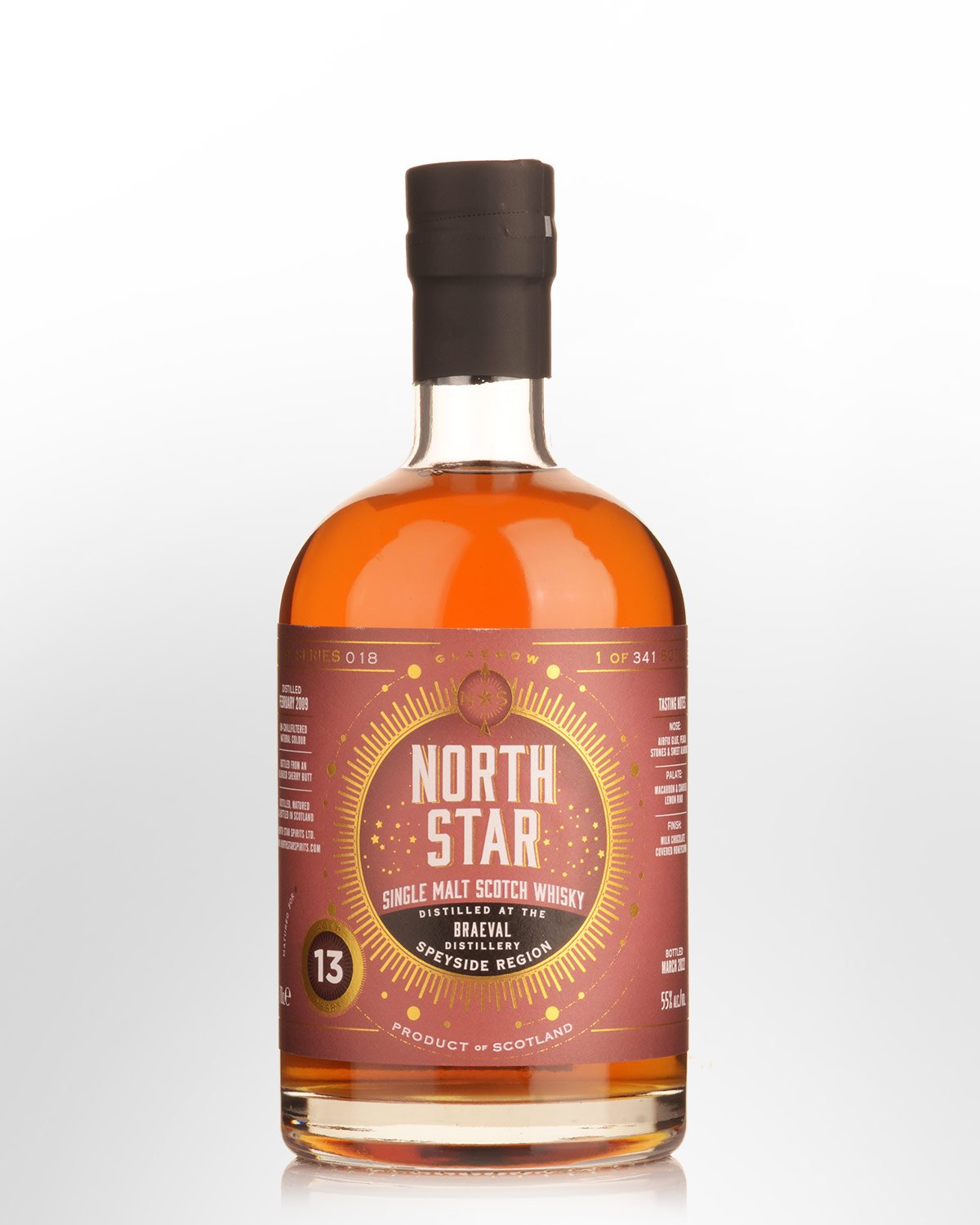 2009 North Star Braeval 13 Year Old Cask Strength Single Malt Scotch Whisky (700ml)