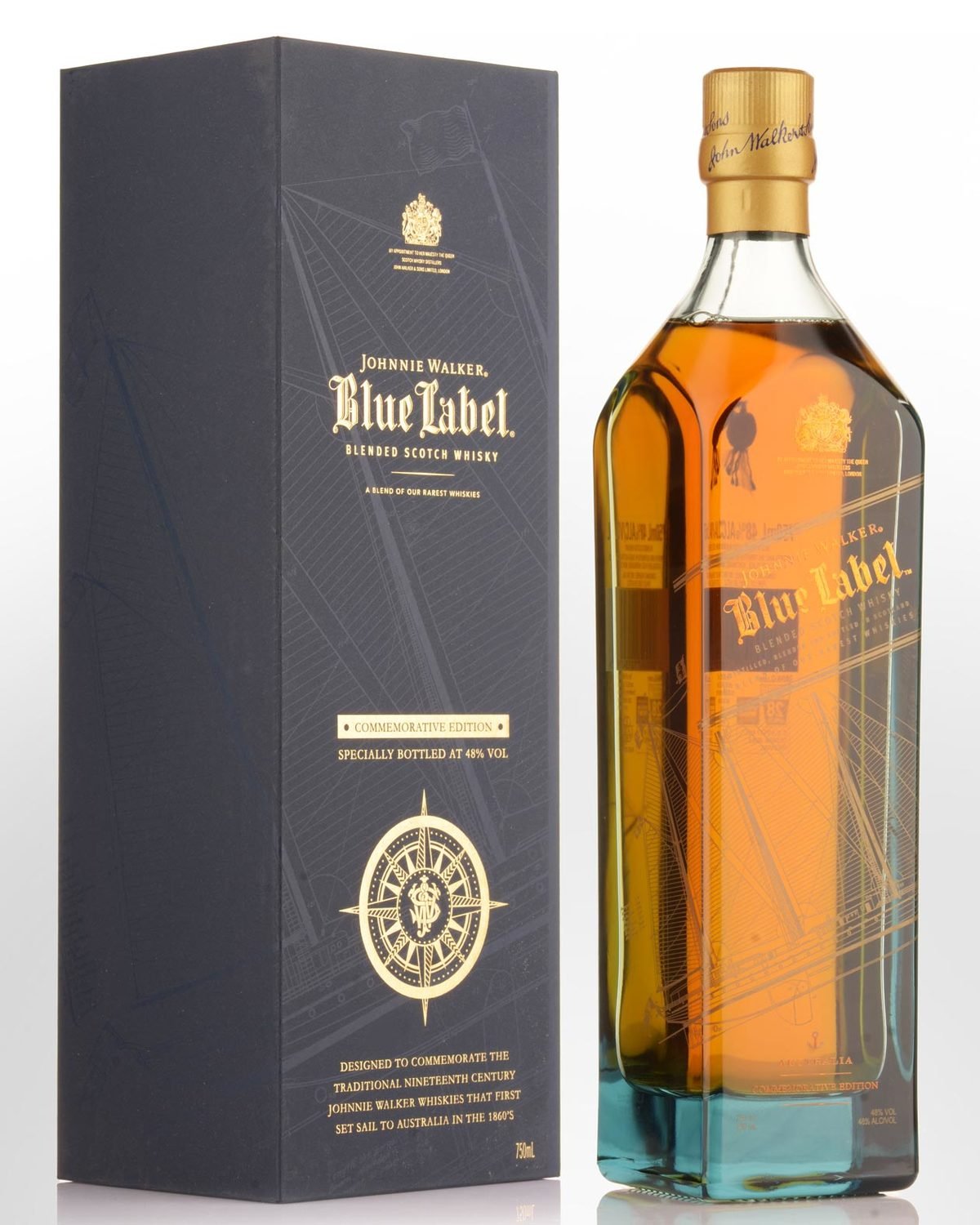 Johnnie Walker Blue Label Australia Commemorative Edition Blended Scotch Whisky (750ml)