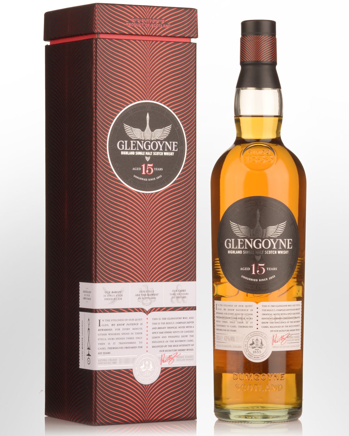Glengoyne 15 Year Old Single Malt Scotch Whisky (700ml)