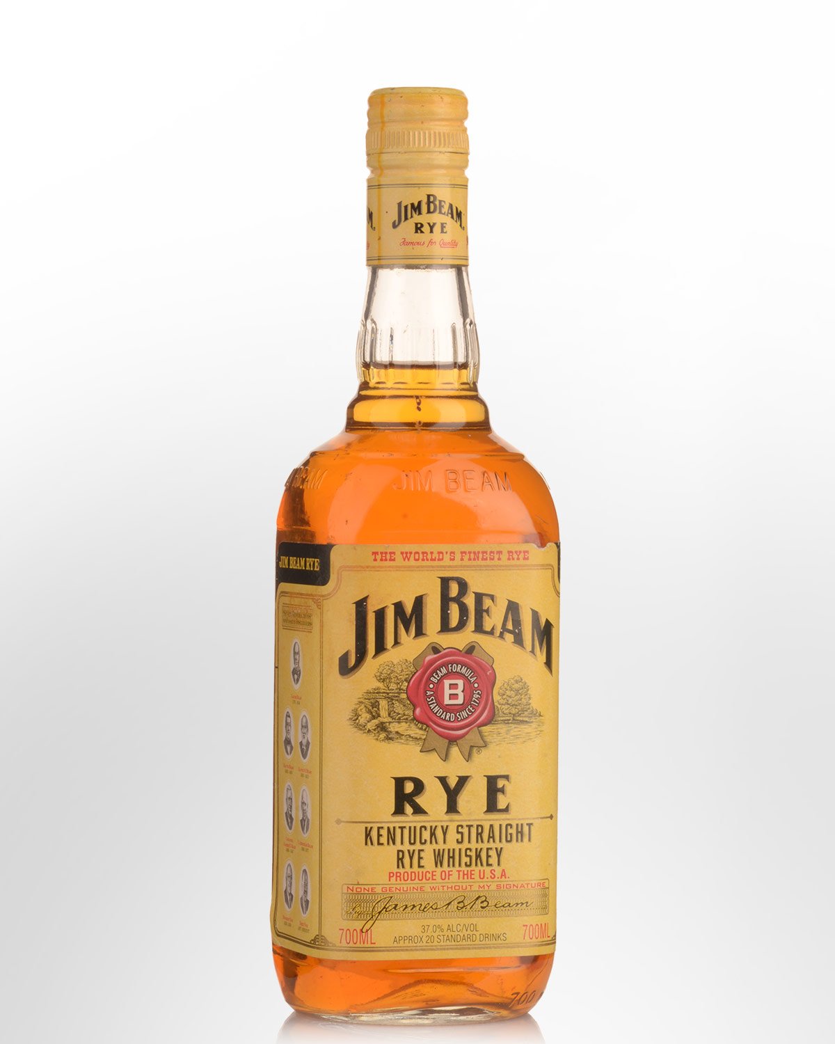 Jim Beam Rye Whiskey (700ml) - Older Packaging