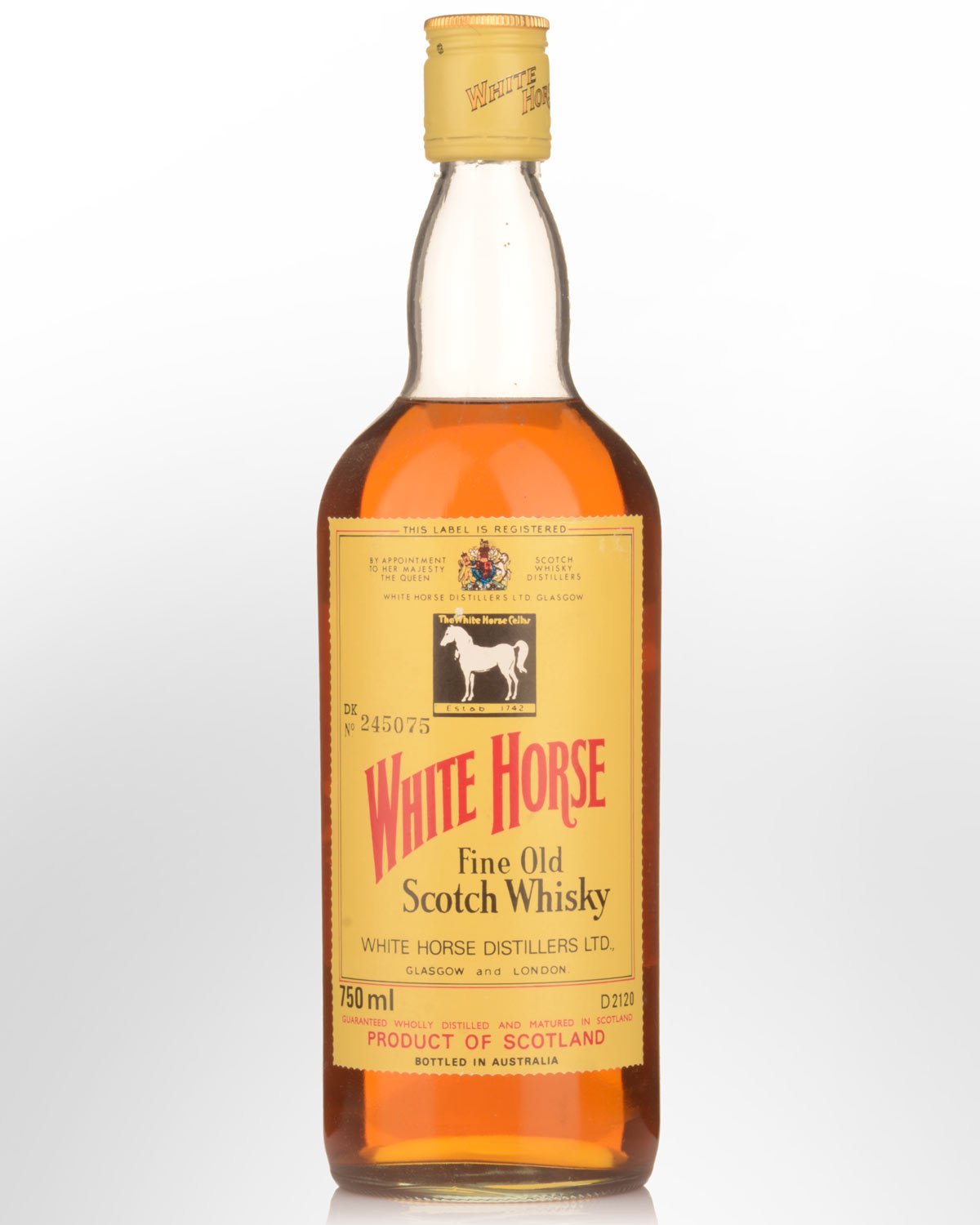 White Horse Blended Scotch Whisky (750ml) - 1980s Bottling