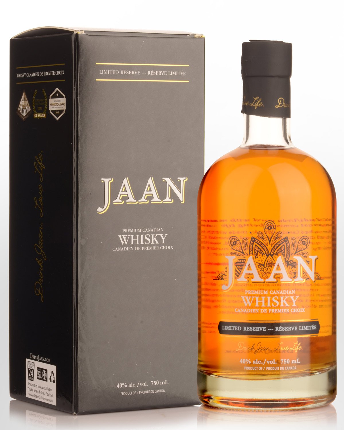 Jaan Premium Blended Canadian Whisky (750ml)