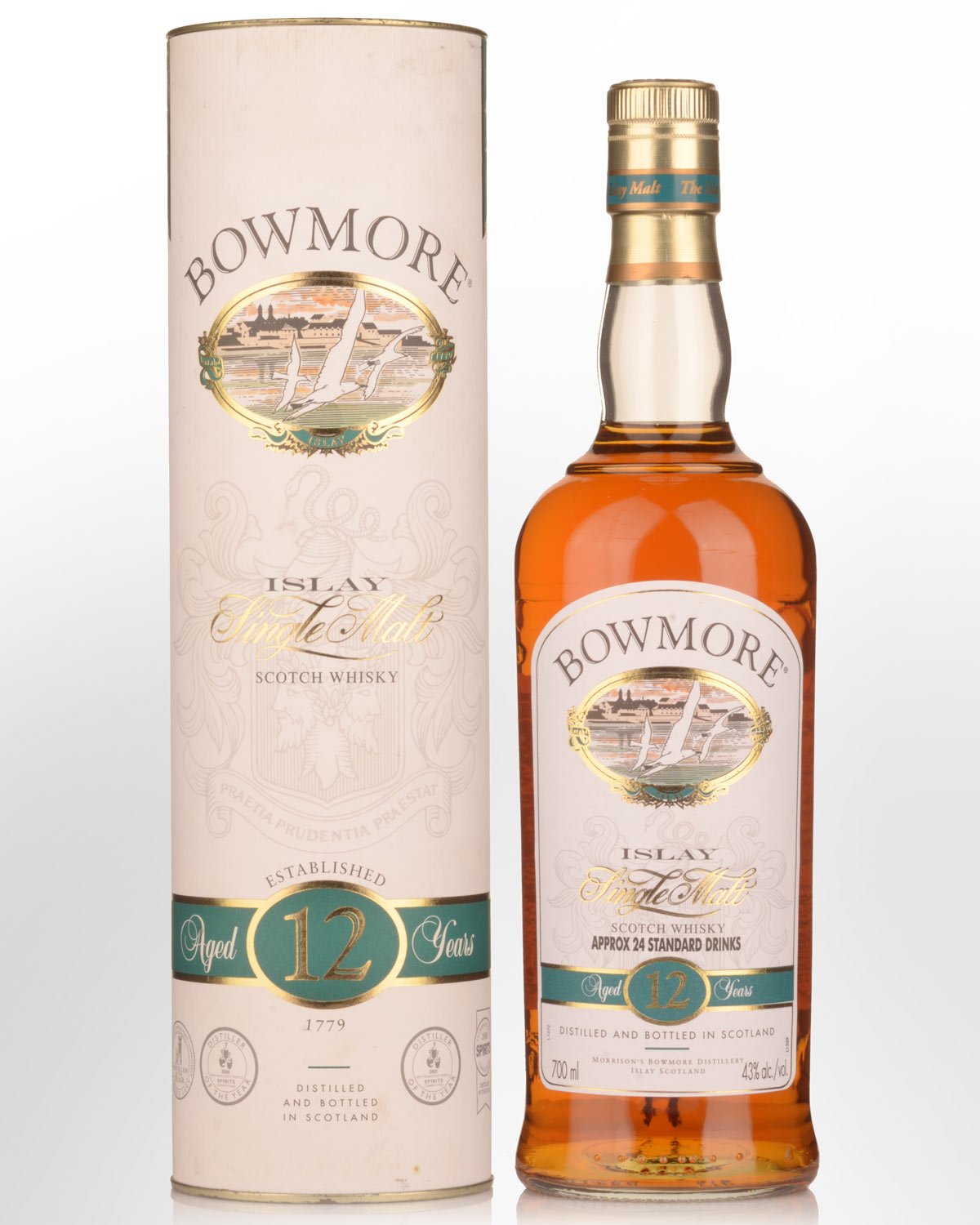 Bowmore 12 Year Old Single Malt Scotch Whisky (700ml) - 1990s Bottling
