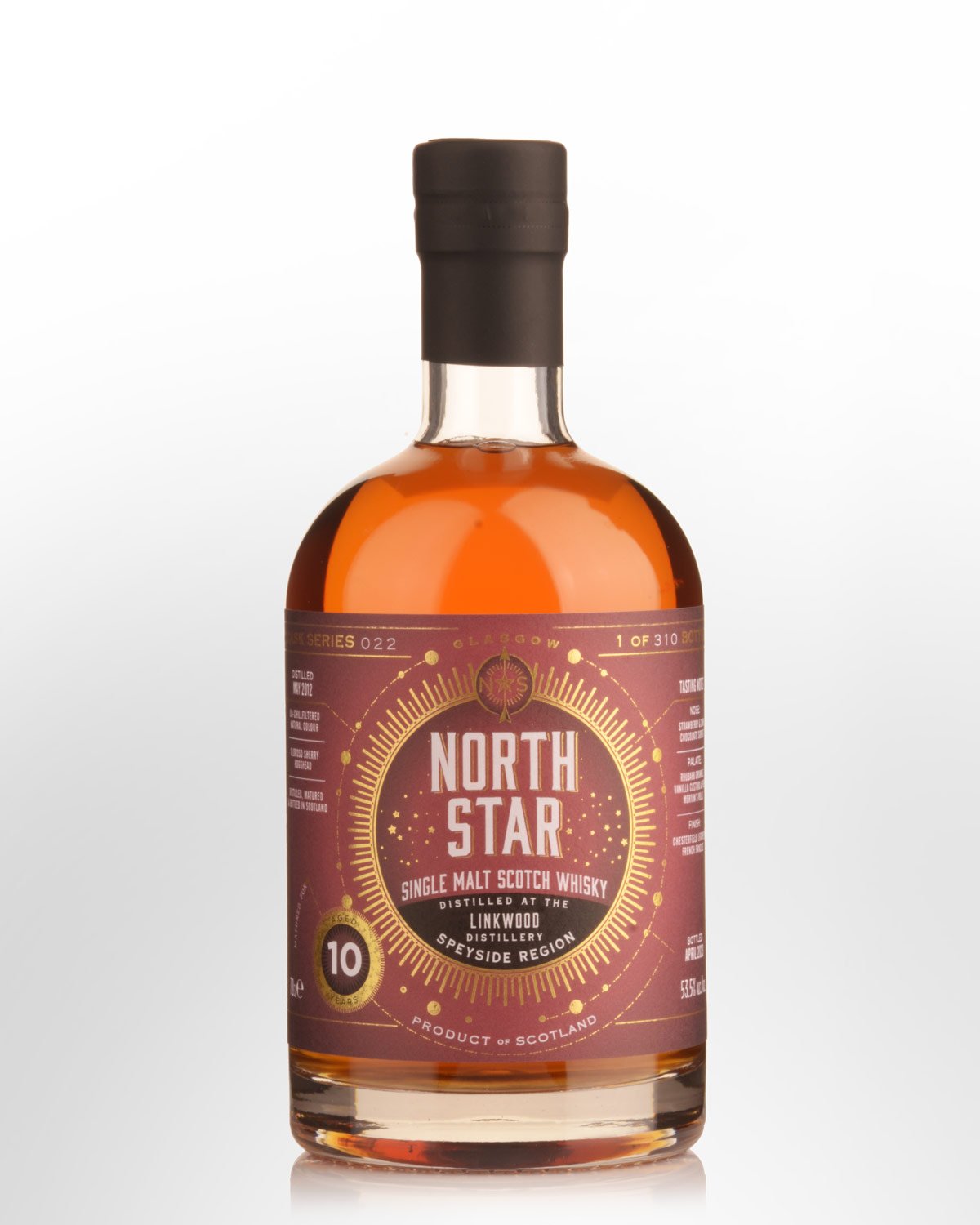 2012 North Star Linkwood 10 Year Old Cask Strength Single Malt Scotch Whisky (700ml)