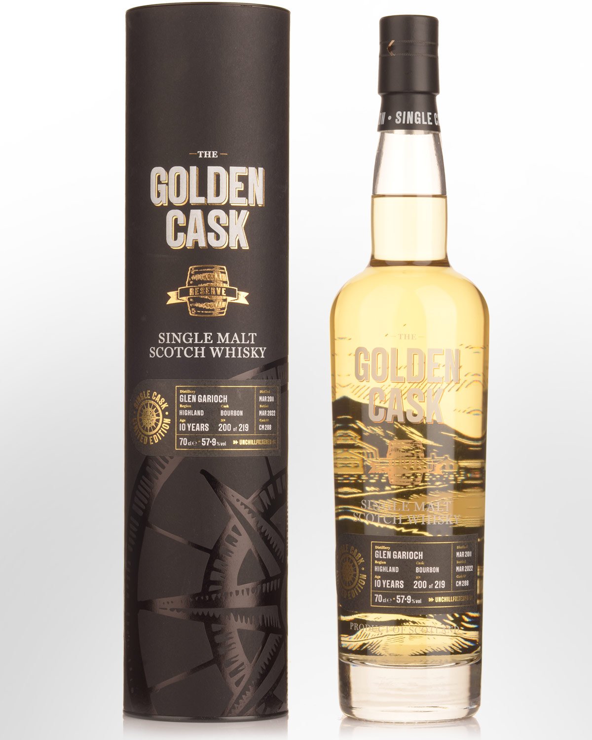 2011 House of MacDuff The Golden Cask Glen Garioch 10 Year Old Cask Strength Single Malt Scotch Whisky (700ml)