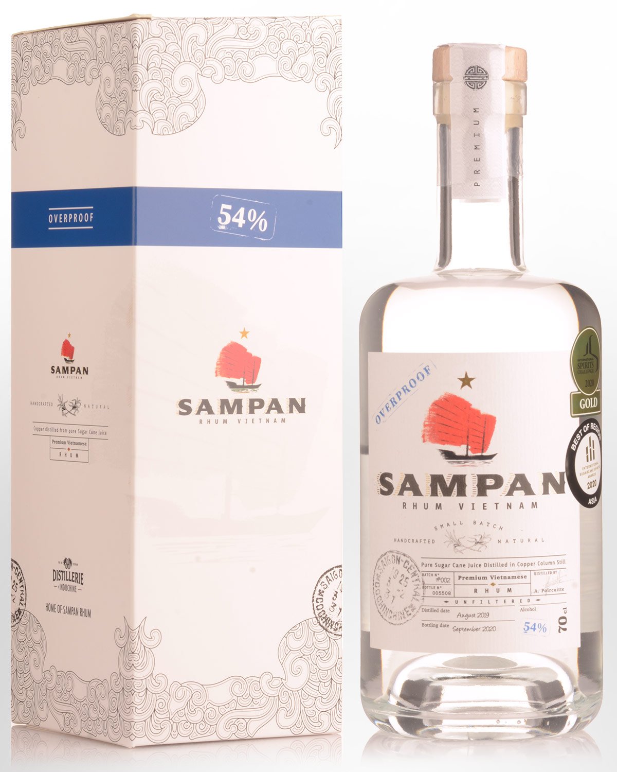 Sampan Overproof Vietnamese Rhum (700ml)