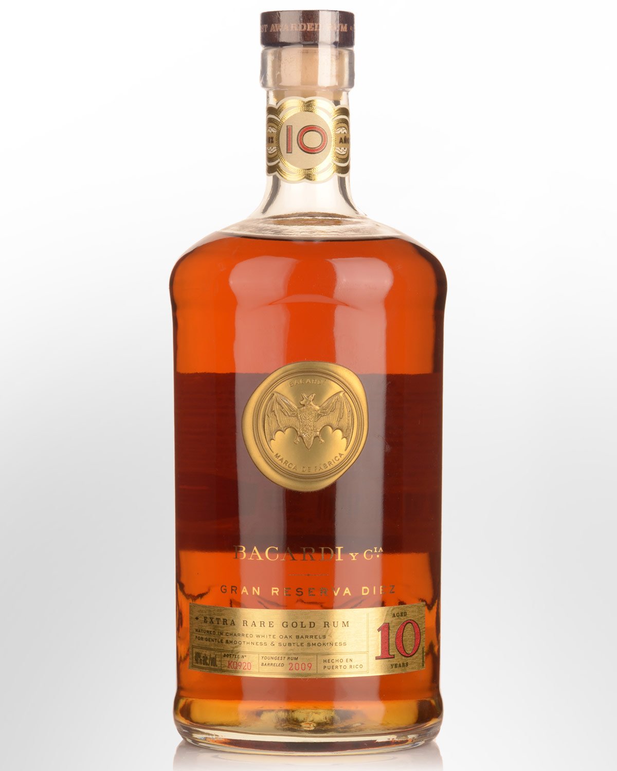 Bacardi Gran Reserva Diez 10 Year Old Rum (1000ml)