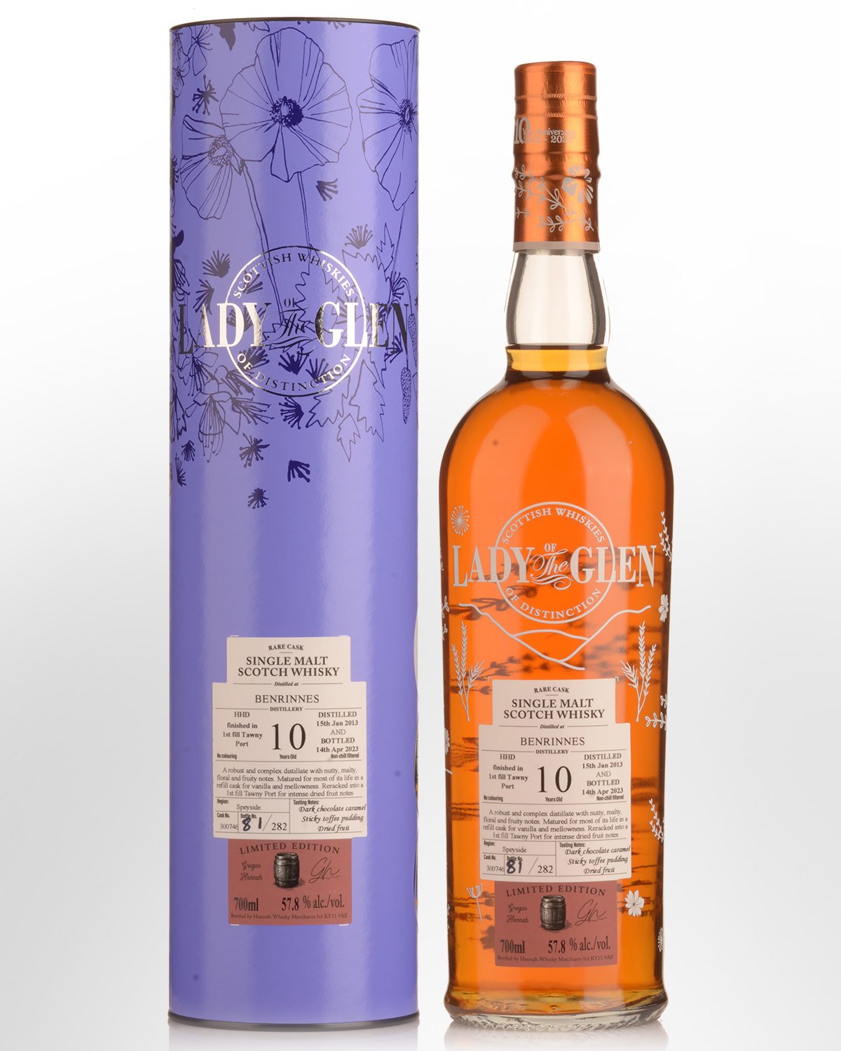 2013 Lady of the Glen Benrinnes Single Cask #300746 10 Year Old Cask Strength Single Malt Scotch Whisky (700ml)